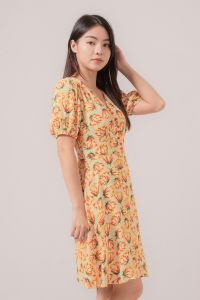 RIMINI - Dress Wanita Summer Vneck Berlengan Puff Big Size - Moira Dress - 85589