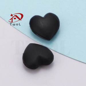 TWOL Eyeglasses Ear Grip Heart-Shaped Silicone Retainers Soft Ear Hooks Anti-Slip Holder Eyeglasses Stopper