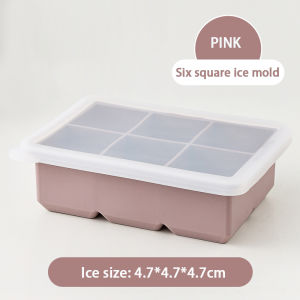 S&S Square Ice Mold Ice Maker Ice Cubes Tray Mold Food Grade Silicone Material Ice Mold Soap Silicone Mold with Lid Multi-size Ice Cube Mold