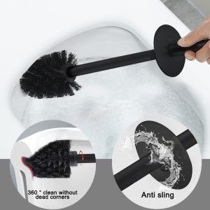 JEHUA Removable inner cylinder Toilet Brush Set Splash-proof Cover Floor-standing Toilet Cleaning Brush Durable No Dead Angle Bathroom Cleaning Brush Bathroom
