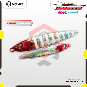 Umpan Metal Jig 30 Gram MONGKALO AMBISIOUS GID Zebra Glow In The Dark Oil Minyak Micro Jig 20g 20gr