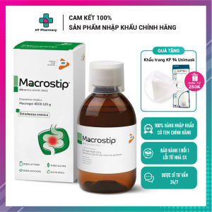 Siro Macrostip - Giảm táo bón ở người lớn và trẻ em (Lọ 250ml)