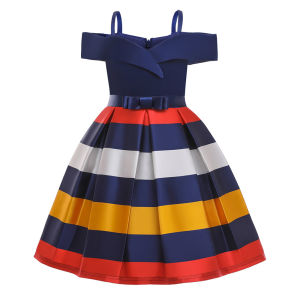 Mới Đến Trẻ Em Gái Dresses Feather Lưới Cô Gái Tutu Váy Không Tay Giản Dị Bday Gift JL-Evening Gown Đảng Hiển Thị Trang Phục 2-10 Năm