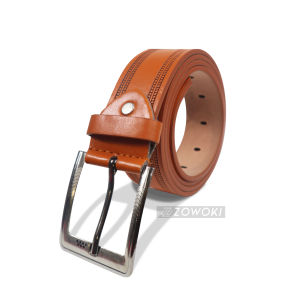 SABUK PRIA MODEL JARUM GESPER KLASIK DARI KULIT PU IKAT PINGGANG KEPALA BESI RINGAN