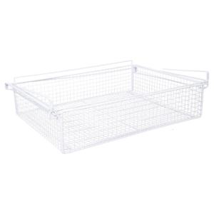 Under Shelf Storage Basket Multifunction Bedroom Storage Solution Metal Clothing Pull Out Basket Hanging Pullout Drawer