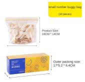 15/25/30pcs BPA FREE Reusable Freezer Bag Sealed Bags Food Storage Containers Vegetable Freezing Zipper Leakproof Fruits Bag Beg zip Simpan beg yang segar 保鮮袋
