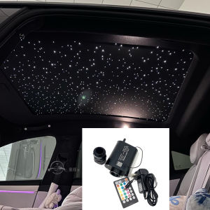 Optical fiber Light kit Bluetooth APP Control Starry Car LED Kid Room RGB COLOR 12V RF 28Key control LED NEW 16w Star ceiling