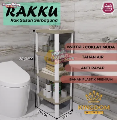 RAK SERBAGUNA PLASTIK / RAK PAJANGAN / RAK KAMAR MANDI / STORAGE RACK / RAK POT TANAMAN - RAKKU KINGDOM RAK SERBAGUNA PENGHEMAT TEMPAT