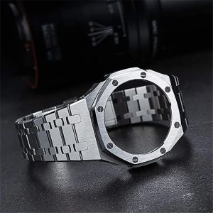 GM2100 Gen5 Casioak Mod kit Watch Case with Screws Watch Band DIY Stainless Steel for GM-2100 All Metal Bezel Strap