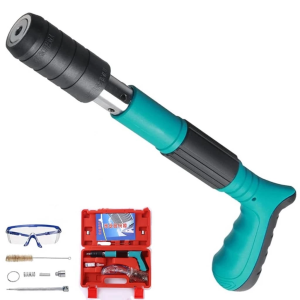 Nails Gun Manual Steel Rivet Tufting Concrete Wall Fastening Pipe Clamp Round Cap Pipe Nail Tacker
