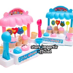 KEMASAN KANTONG mainan anak gerobak Ice Cream Candy House LI 1 Mainan Edukasi Ice Cream Music Mainan Anak Gerobak Es Krim Kemasan Kantong Mainan Ice Cream Stand Music Pakai Baterai Mainan Stan Es Krim Kemasan Kantong