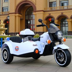 Childrens electric motorcycle baby tricycle large double seat adult rechargeable toy dual drive