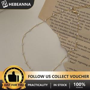 hebeanna Trendy Elegant s Beaded Necklace For Women Girls Fashion Exquisite Clavicular Chain Party Jewelry Accessories Gifts