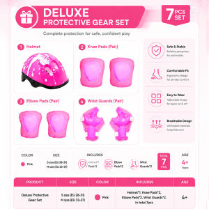 Double row Skate Roller Inline 4 wheel Roller Skating Shoes For Girls Boys With Free Protective Gear