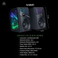 EGA ลำโพงเกมมิ่ง TYPE S11 GAMING SPEAKER  Spectrum RGB เปลี่ยนโหมดได้ ปิดไฟได้ รับประกัน1 ปี. 
