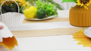 Teling Placemat Table Placemats Pink Flower Placemats 13 Inch Paper Placemats for Bridal Baby Shower Birthday Party Supplies Decorations (Pink Flower50 Packs)