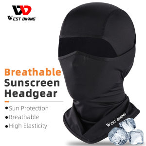 WEST BIKING Anti-UV Face Mask Anti-Sweat Breathable Running Cycling Fishing Headgear Headband Outdoor Sports Bandana Mesh Scarf