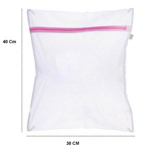 Laundry Bag Zipper Ukuran 30x40 Resleting Baju Kotor Tas Laundry Bag Jaring