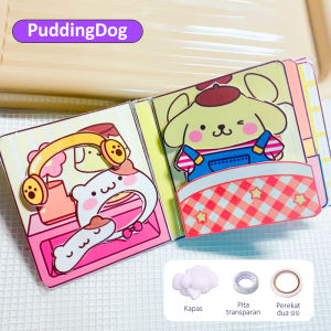 BEVAVAR Buku Mainan Edukasi Sanrio DIY Cool Book Paper Doll DIY Mainan Handmade Toys