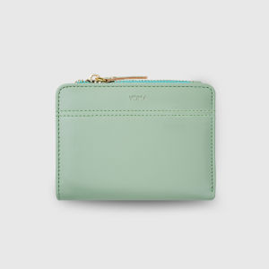 VONA Catalina Wallet - Dompet 3/4 Wanita Lipat Dua Resleting Koin PU Premium