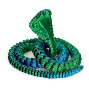 SKJK Thực tế Rắn in 3D 30/45/60cm Nhiều màu Mô hình mô phỏng động vật Quà Tặng trẻ em PLA Mô hình in 3D Đồ trang trí để bàn