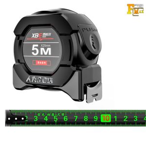 Meteran 5 Meter Neon Alat Pengukur Bangunan Otomatis Autostop
