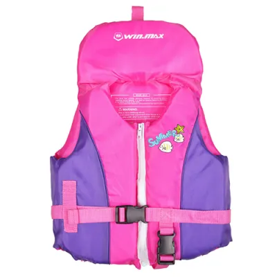Winmax New Childrens Swimming Life Vest Swimming Jacket for Kid Buoyancy Garments Blue Pink Life Jacket S M L XL Kids Size