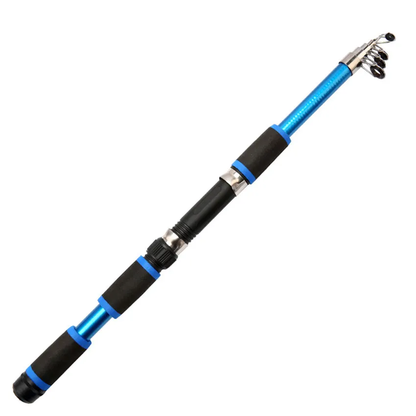 Telescopic Fishing Rod 45cm 1.8m Full Length FRP Spinning Rod