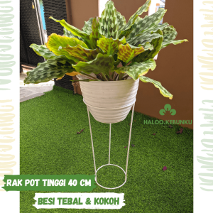 ISI 3 - PAKET RAK POT BESI minimalis 3pcs ukuran pendek sedang dan tinggi model bulat unik