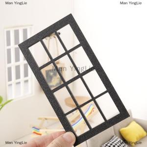 [COD] Man YingLie 1 12 Dollhouse Simulation Wood Window Frame Model Dollhouse Furniture Decoration Dolls House Micro Scene Accessories
