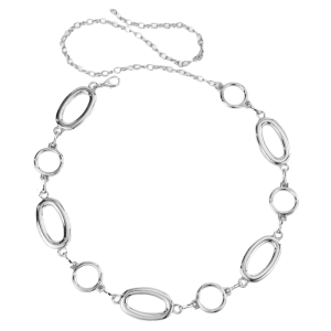 Fashionable Circular Metallic Waist Chain Belt For Women Seeking Unique And Elegant Accessories Formal Occasion Wear