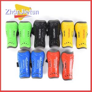 zhanjietun 1 Pair Kids Child Soft Football Shin Pads Soccer Guards Leg Skin Guard Protector