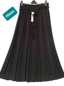 ROK PLISKET SEMIWOOL PREMIUM / ROK PLISKET KANTOR WANITA PREMIUM / ROK KERJA WANITA