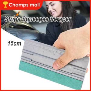 Deerskin Cloth Soft Strips Squeegee Scraper Squeegee Double Suede With Ruler 15cm