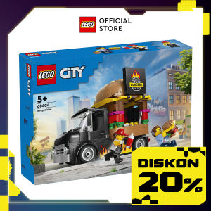 LEGO City 60404 Burger Truck (194 Pieces) Mainan Building Block Toys