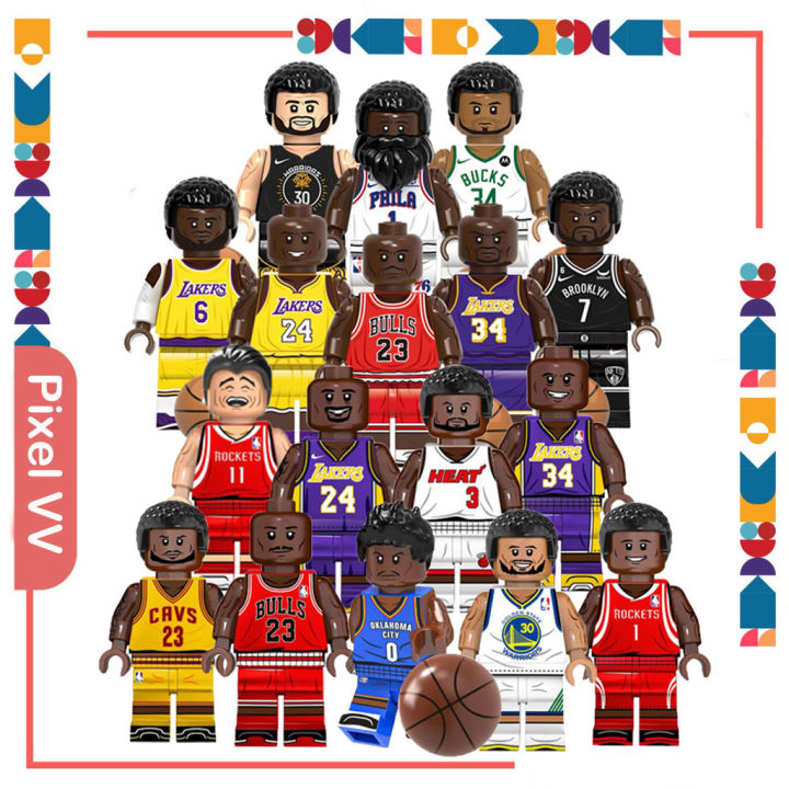 Basketball Player Building Blocks Toy NBA Lakers Rockets Star Players Mini  Action Figures Building Blocks Lazada PH