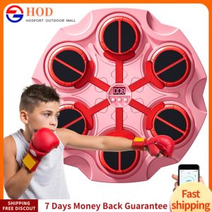 Childrens Electronic Boxing Target with Music and Light Features Home Use Decompression Wall Boxing Training Equipment