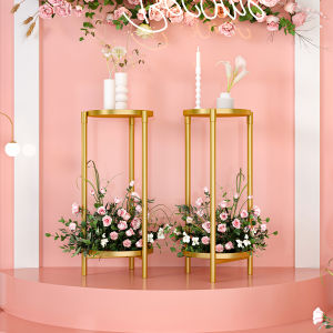 HTSF Round Backdrop Stand Circle Balloon Arch Stand Metal Wedding Flower Ring Arch Stand Wedding Arches for Ceremony Birthday Party Baby Shower Graduation Backdrop Decoration White