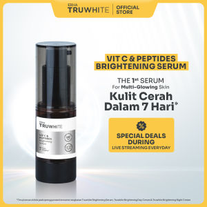 ERHA Truwhite Brightening Serum with Ethyl Vit C/Vitamin C & Peptides – 20ml | Cerah Plumpy Glowing cocok untuk kulit Normal/Sensitif/Jerawat