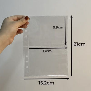 【📣SG Seller】A5 Photocard Binder  6-Rings 4-Pocket K-pop Photocard Album Transparent Cover  Sticker Binder