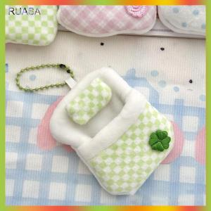 RUASA ตุ๊กตาสัตว์อนิเมะสี่ใบ ใหม่น่ารักน่ารักตุ๊กตาผ้ากำมะหยี่ถุงนอนตุ๊กตาผ้านวมขนาดเล็ก