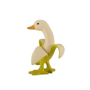 ANGFEW Resin Banana Duck Figurines Cute Handmade Animal Ornaments Fashion Unique Cartoon Banana Duck Home