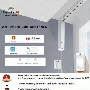 Tuya ZigBee Double Pleats  Smart Curtain Track