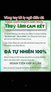 HOÀN TIỀN 15% - Vòng tay hồ ly ngũ điếu tài lộc đá ngọc cẩm thạch sơn thuỷ thiên nhiên