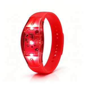 LED Flashing Bracelets Voice Activated Music Control Glow Wristbands Party Luminous Toys For Concerts Carnivals Bar Club Cheerleading Props Reusable Battery