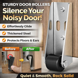 Door Support Wheel Adjustable Height Heavy Duty Door Hinge Repair Tool Sagging Door Alignment Correction Steel Ball Bearing Roller Easy Installation Door Hardware Accessories