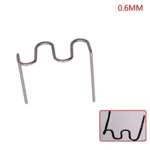 สแตนเลสเชื่อมเล็บ0.6/0.8มม. ลวดเย็บกระดาษมุมสำหรับกันชนรถยนต์เชื่อมพลาสติก100ชิ้น