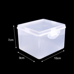 LAZALAI 1Pcs with Lid Storage Box Multi-purpose Rectangular Shape Storage Case Small Plastic Small Thing Container