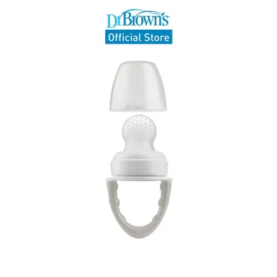 Dr. Browns Fresh Firsts™ Silicone Baby Toddler Feeder Mint/Grey/Pink 1 Piece
