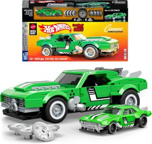 Mattel Brick Shop Hot Wheels Custom ’68 Camaro Building Toy Kit (289 Pieces) For Collectors